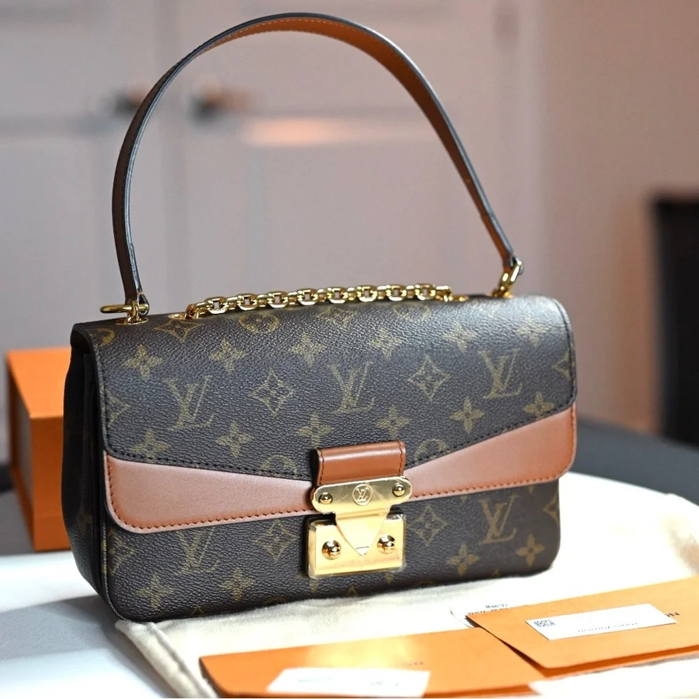 Authentic Louis Vuitton Monogram Marceau Flap Bag - Picture 1 of 16